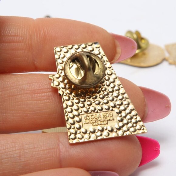 Vintage Texaco Esso Enamelled Pins Olympic Arts 1979 1988 Gold Games Retro x 5 - Picture 7 of 7